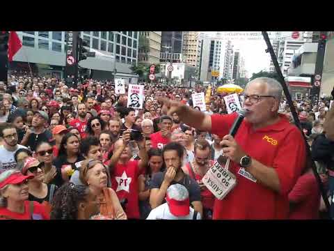 “Fora Bolsonaro e Liberdade para Lula” Antônio Carlos no ato pela liberdade de Lula em SP
