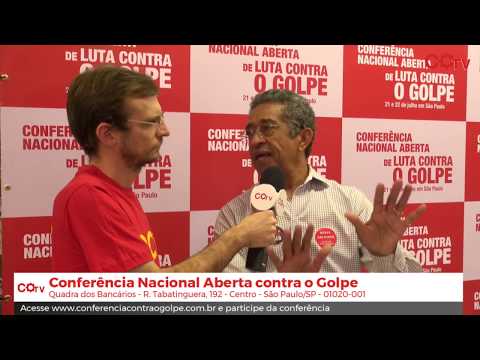 Entrevista com Vicentinho na Conferência Aberta de Luta contra o golpe