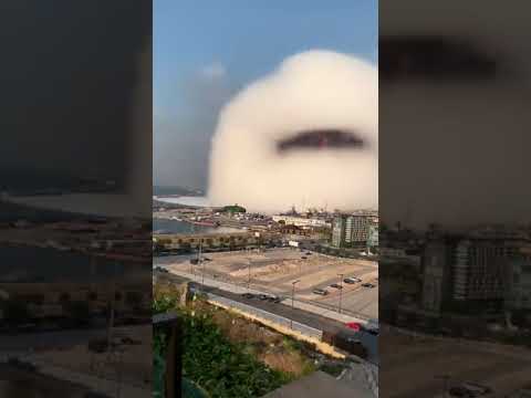 Impressionante! Imagens mostram explosão em Beirute semelhante à explosão da bomba atômica