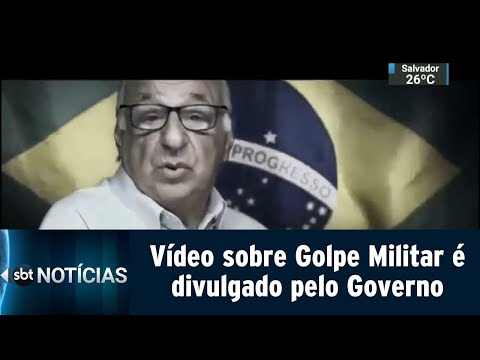 Governo divulga vídeo em defesa do golpe militar de 1964 | SBT Notícias (01/04/19)