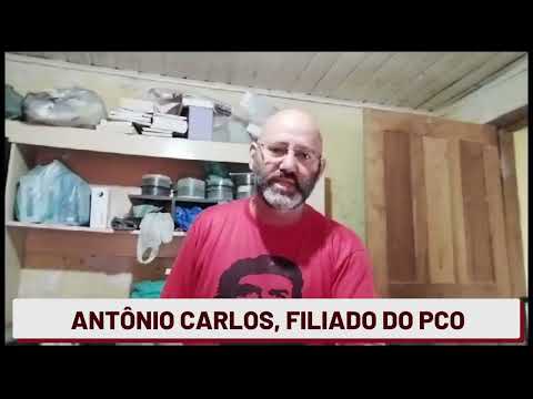 Antônio Carlos, filiado do PCO presta solidariedade a João Pimenta, da direção nacional do PCO