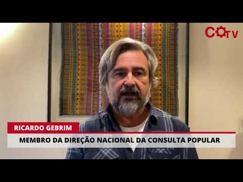 Ricardo Gebrim, da direção nacional da Consulta Popular, presta apoio ao DCO