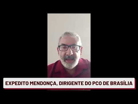 Expedito Mendonça, dirigente do PCO presta solidariedade a João Pimenta, da direção nacional do PCO