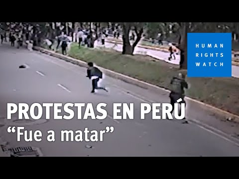 Protestas en Perú: Fue a matar