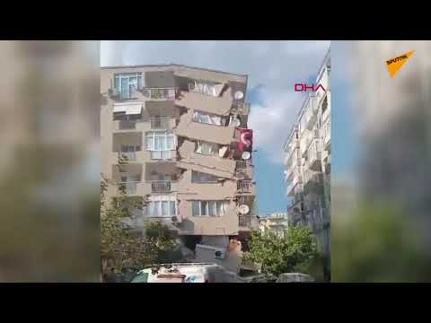 İzmir'de meydana gelen depremin ardından yeni görüntüler