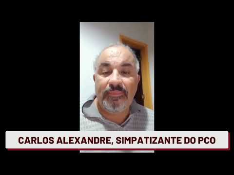 Carlos Alexandre simpatizante do PCO presta solidariedade a João Pimenta, da direção nacional do PCO