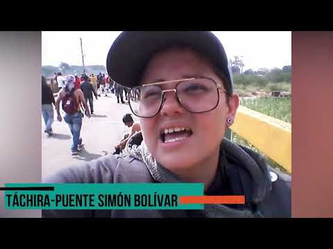 Fuertes enfrentamientos en el puente Simón Bolívar: ataque desde Colombia para entrar a Venezuela