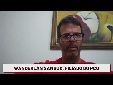 Wanderlan Sambuc, filiado do PCO presta solidariedade a João Pimenta, da direção nacional do PCO