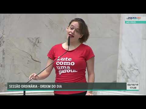 Deputada estadual Isa Penna Psol declama poema "Sou puta, sou mulher" na Alesp