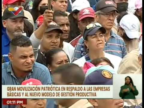 Bolívar | Trabajadores de empresas básicas marchan en respaldo al nuevo modelo de gestión productiva