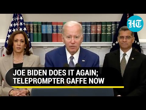 ‘Repeat the line’: Biden mocked for reading teleprompter instruction during live broadcast | Viral