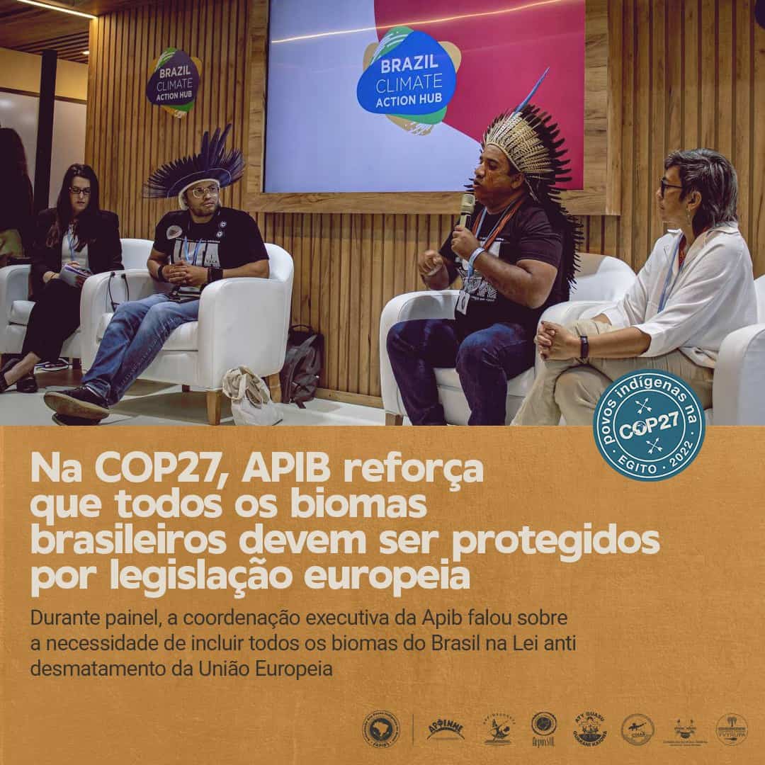 Apib APIB quer que a União Europeia controle as florestas brasileiras ...