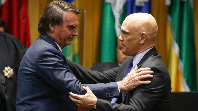 Bolsonaro e Alexandre de Moraes