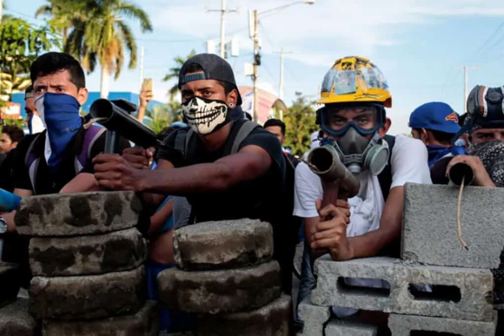 Nicarágua, bloqueio de estrada