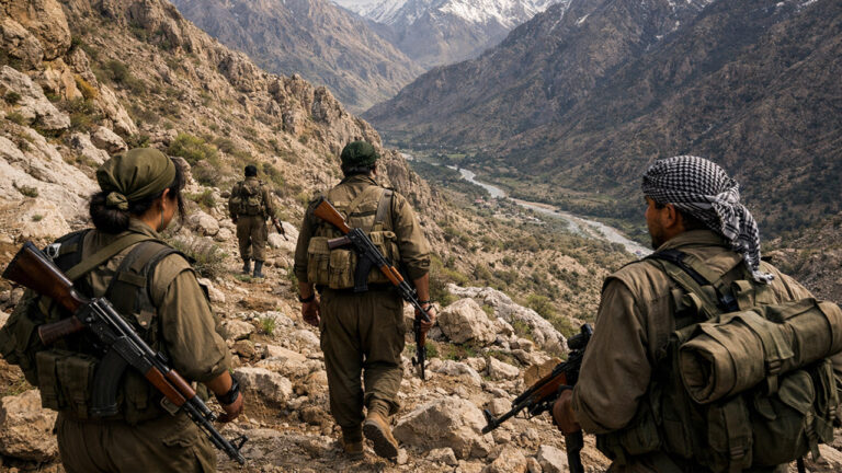 Milícia curda na fronteira do Irã