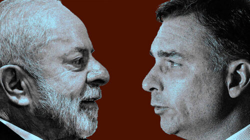 Lula e Flávio Bolsonaro
