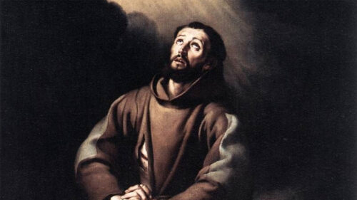 São Francisco de Assis rezando