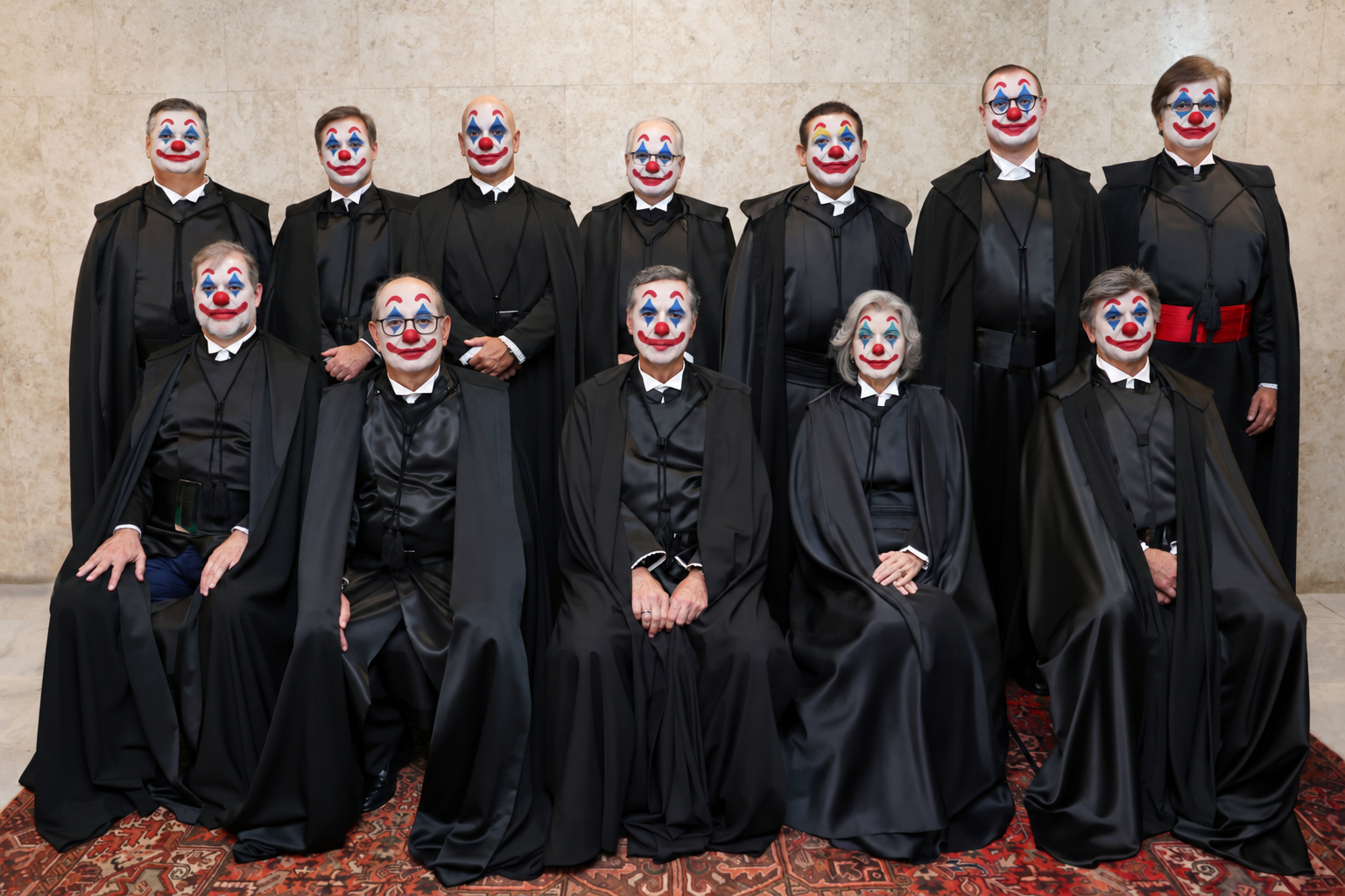 Um circo de onze palhaços