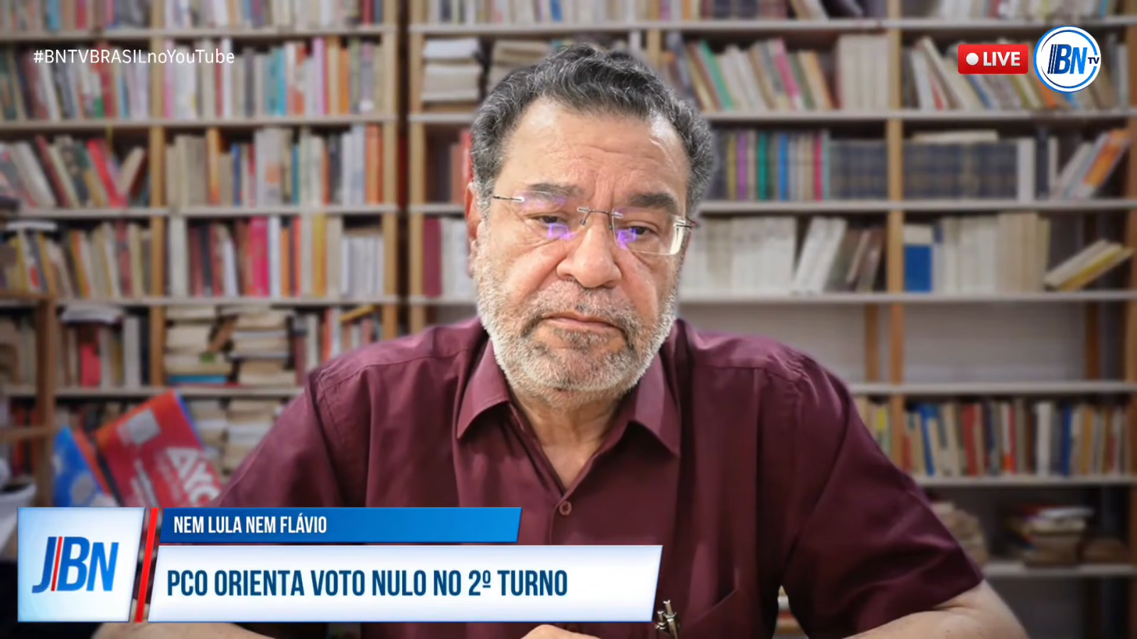 Rui Costa Pimenta explica voto nulo do PCO no Show do Bacci