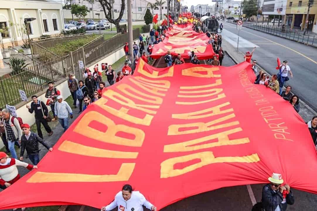 Ato pela liberdade de Lula, Curitiba - 2018