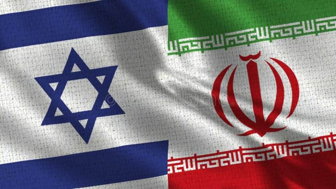bandeira de israel e irã duas bandeiras junto 125109200