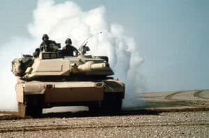 tank in desert storm