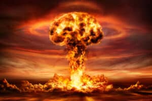nuclear bomb explosion mushroom cloud