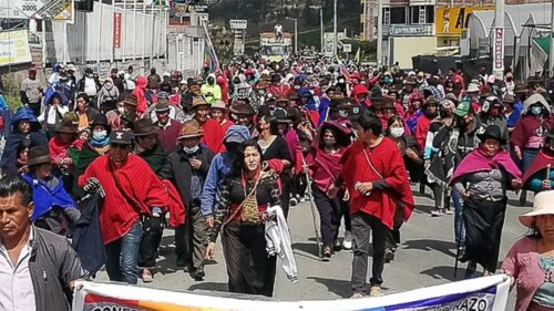 Protesto no Equador