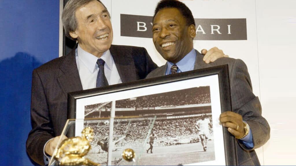 Pelé e Gordon Banks
