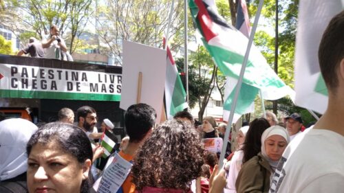 Manifestação pró-palestina